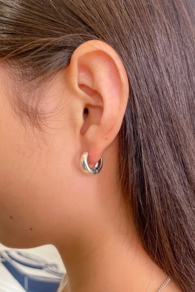 Sterling Silver Hoop Earrings | Silver