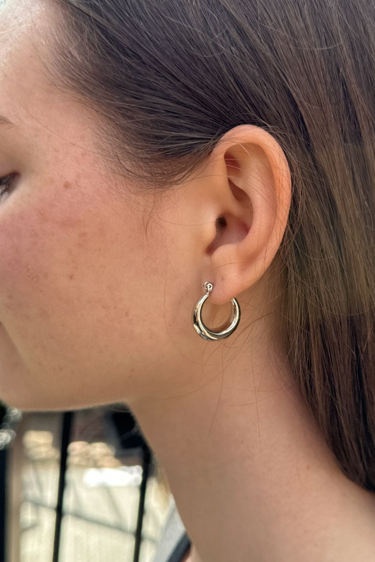 Thick Hoop Earrings - Main Image