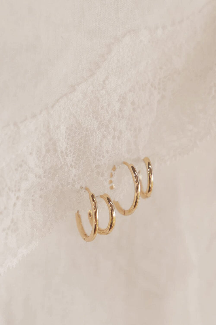 Hoops Earrings Set | Gold