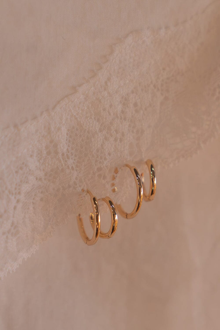 Hoops Earrings Set | Gold