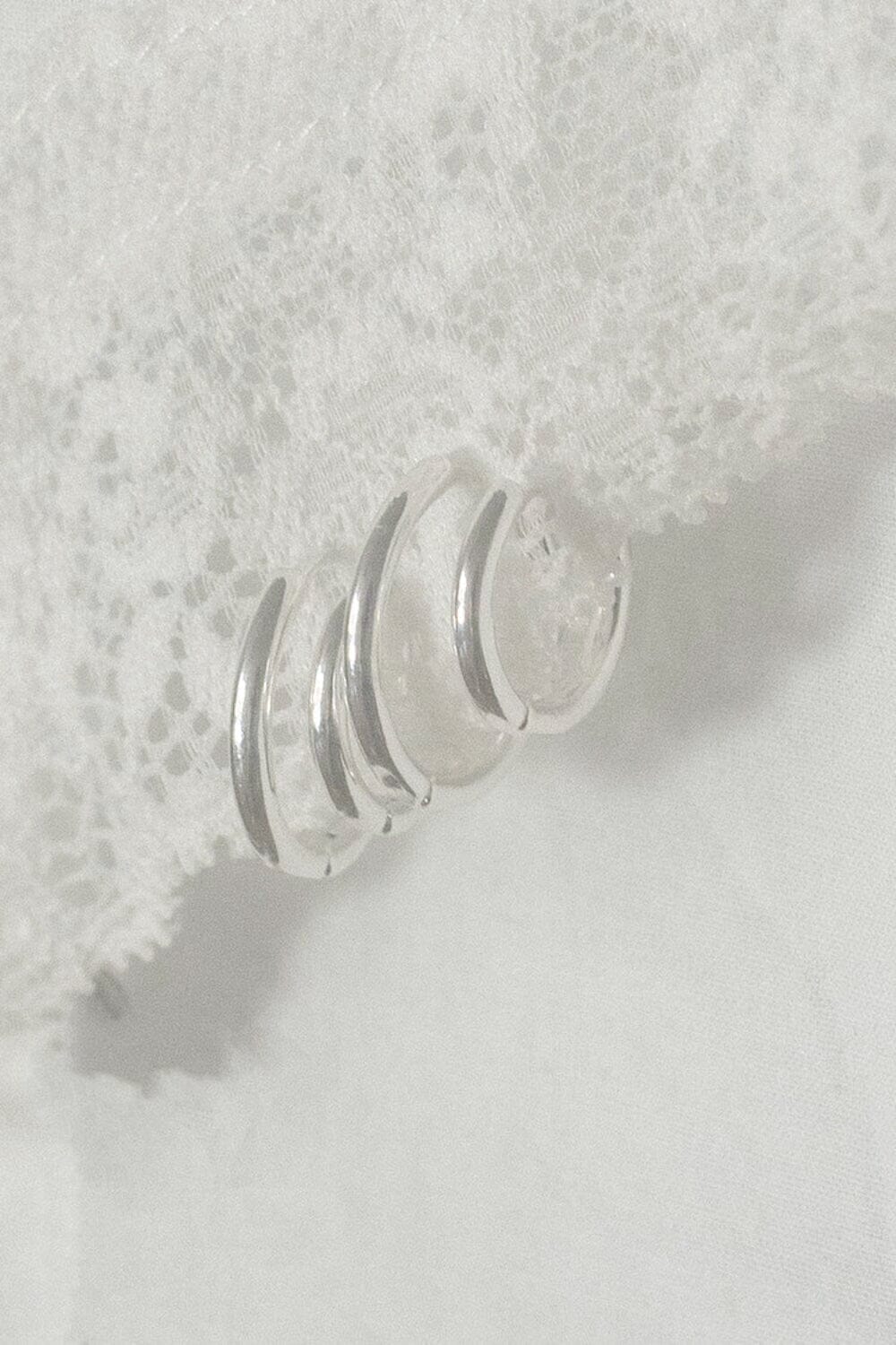 Hoop Earring Set | Silver