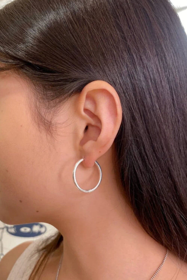Sterling Silver Hoop Earrings | Sterling Silver Hoop Earrings