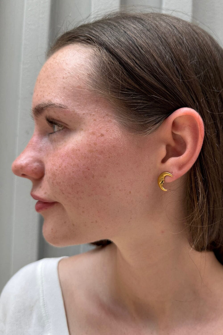 Brandy Melville Usa-Moon Earrings