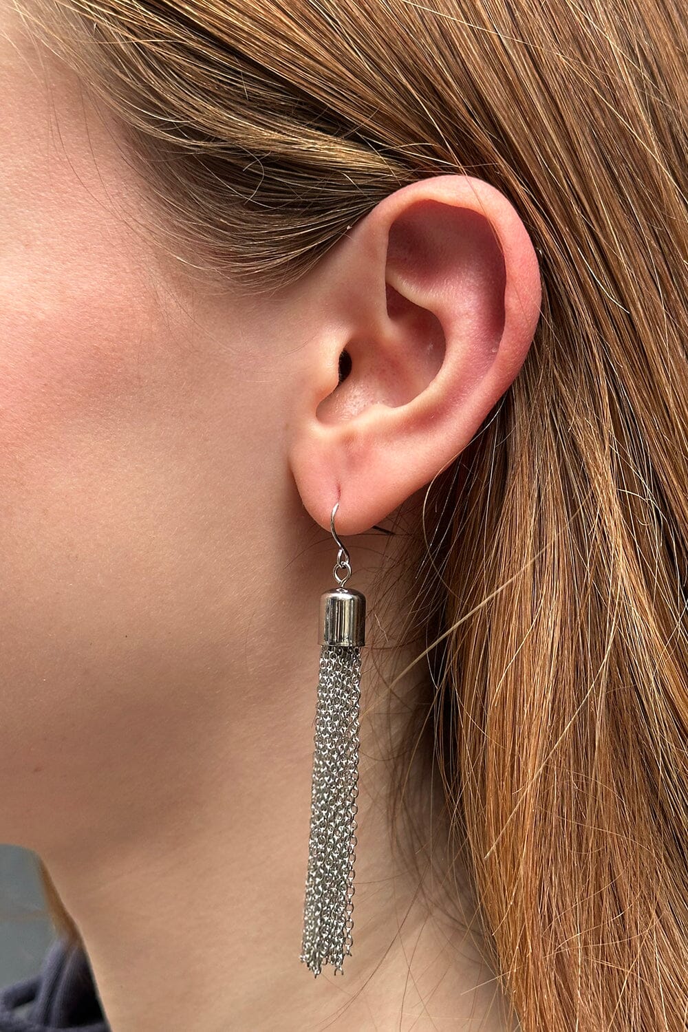 Dangle Chainmail Earrings | Silver