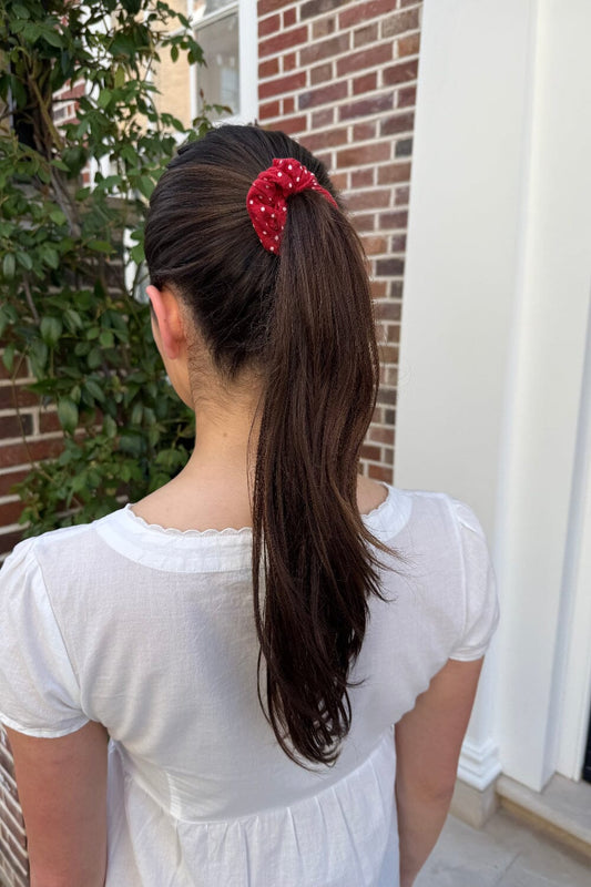 Red with White Polka Dots