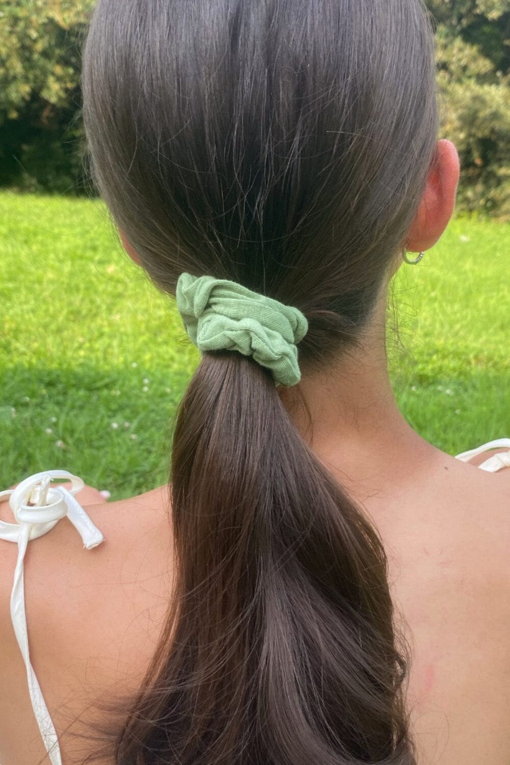 Basic Scrunchie | Light Olive Green