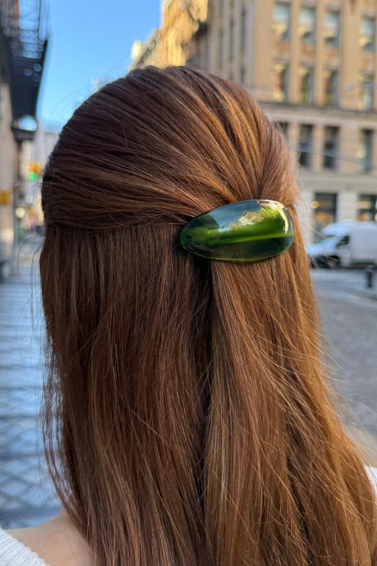 Hair Claw Clip | Dark Green