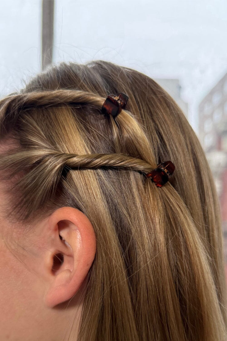 Mini Hair Claws | Brown