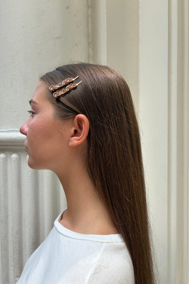 Floral Barrette | Gold