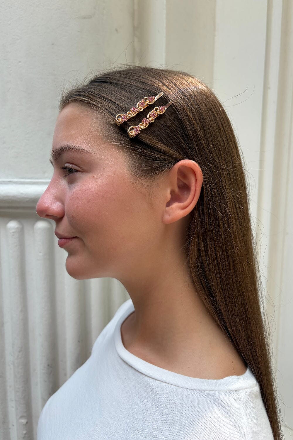 Floral Barrette | Gold