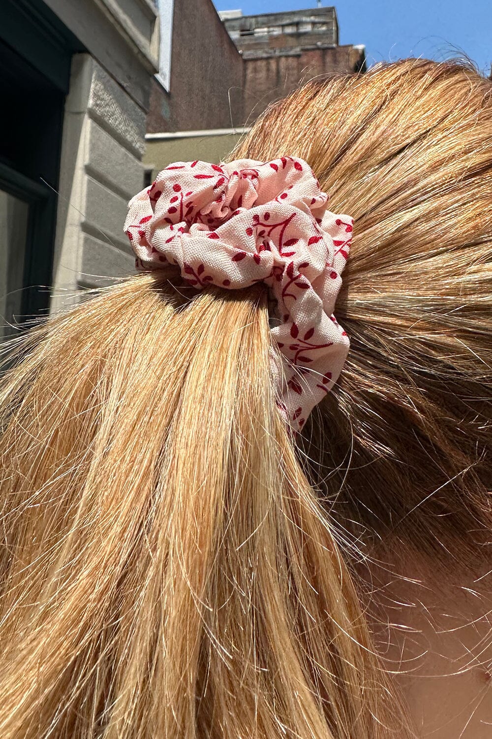 Cream With Red Floral