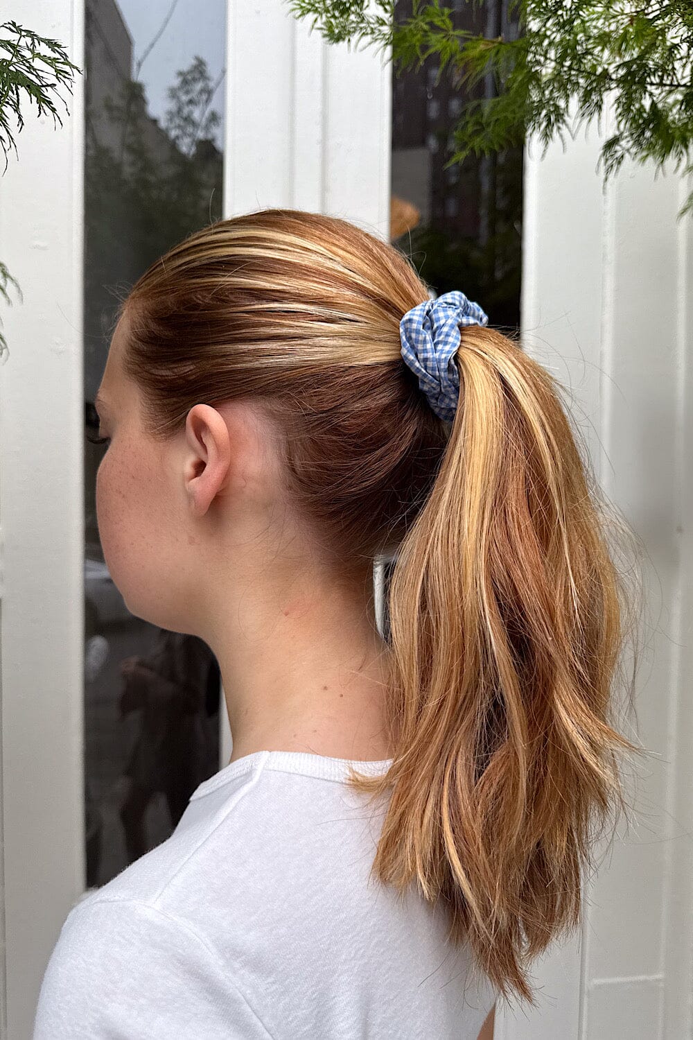 Blue And White Plaid