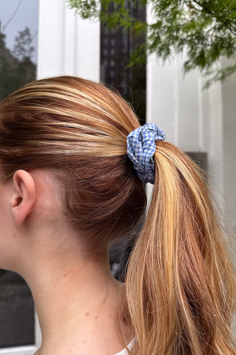 Blue And White Plaid