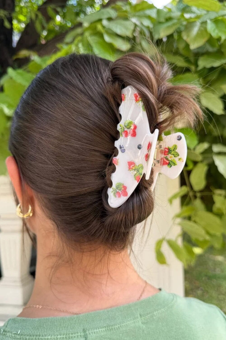 Hair Claw Clip | White