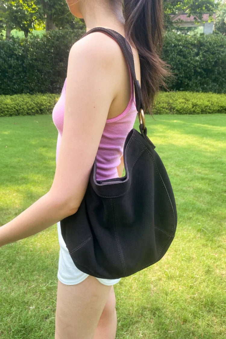 Suede Leather Bag | Mocha