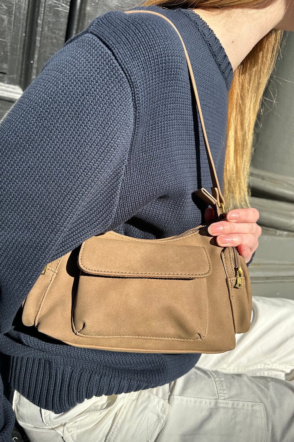 Suede Shoulder Bag – Brandy Melville