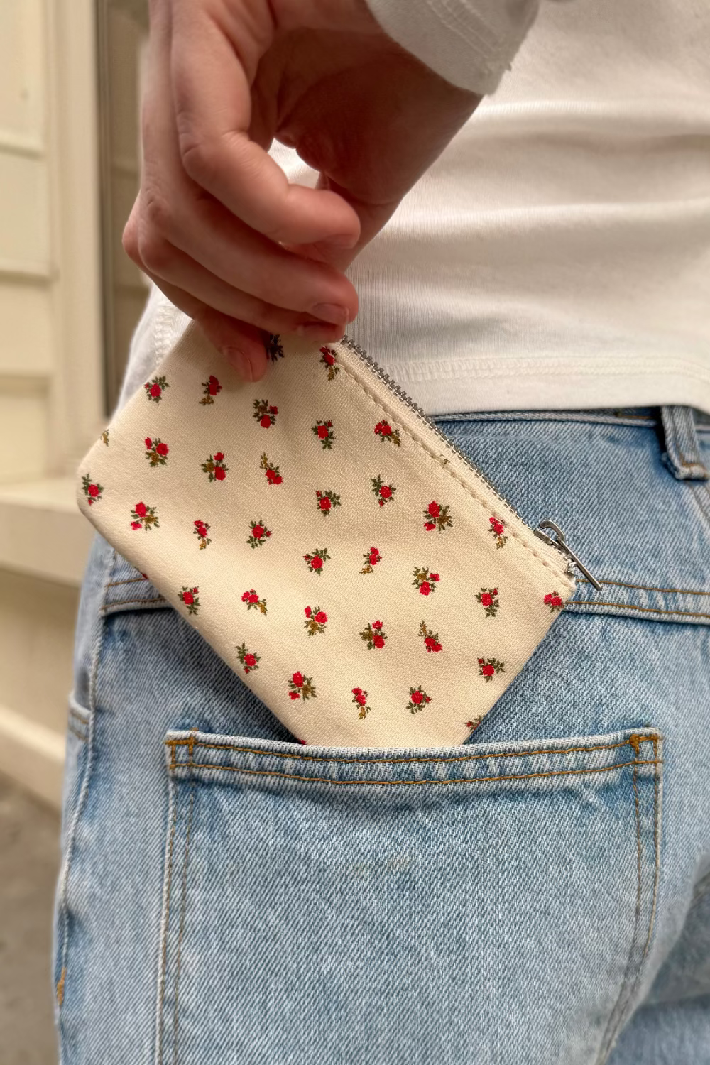 Floral Coin Purse Waiting For Photos