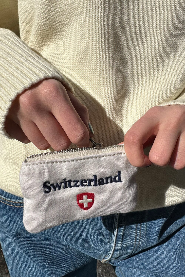 Switzerland Coin Purse | White