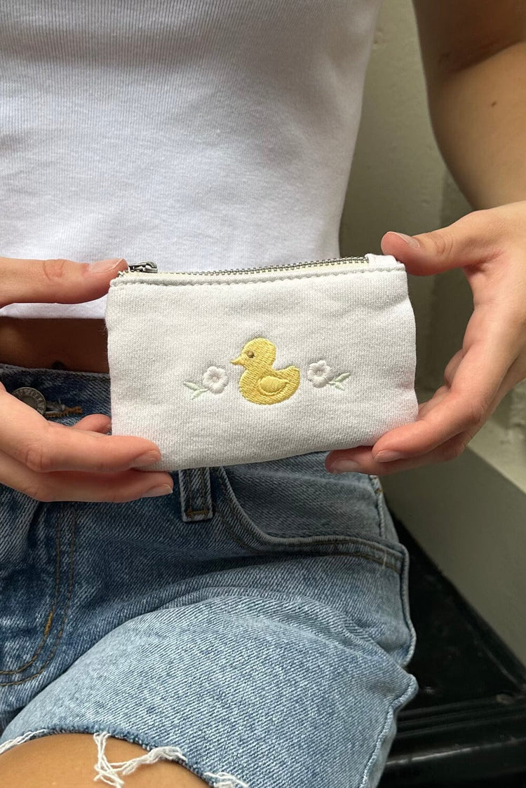 Duck Coin Purse | Natural White