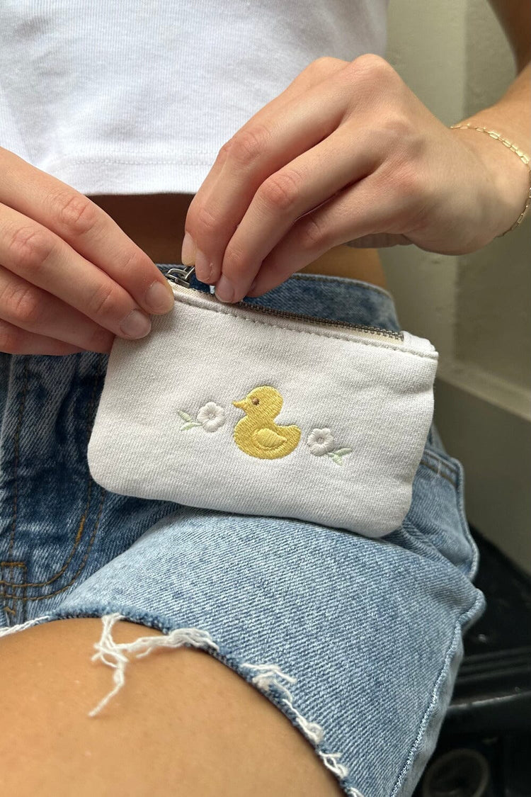 Duck Coin Purse | Natural White