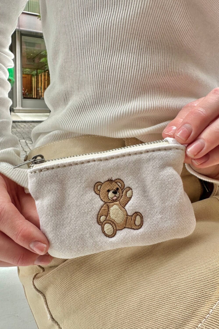 Teddy Bear Coin Purse | Off White