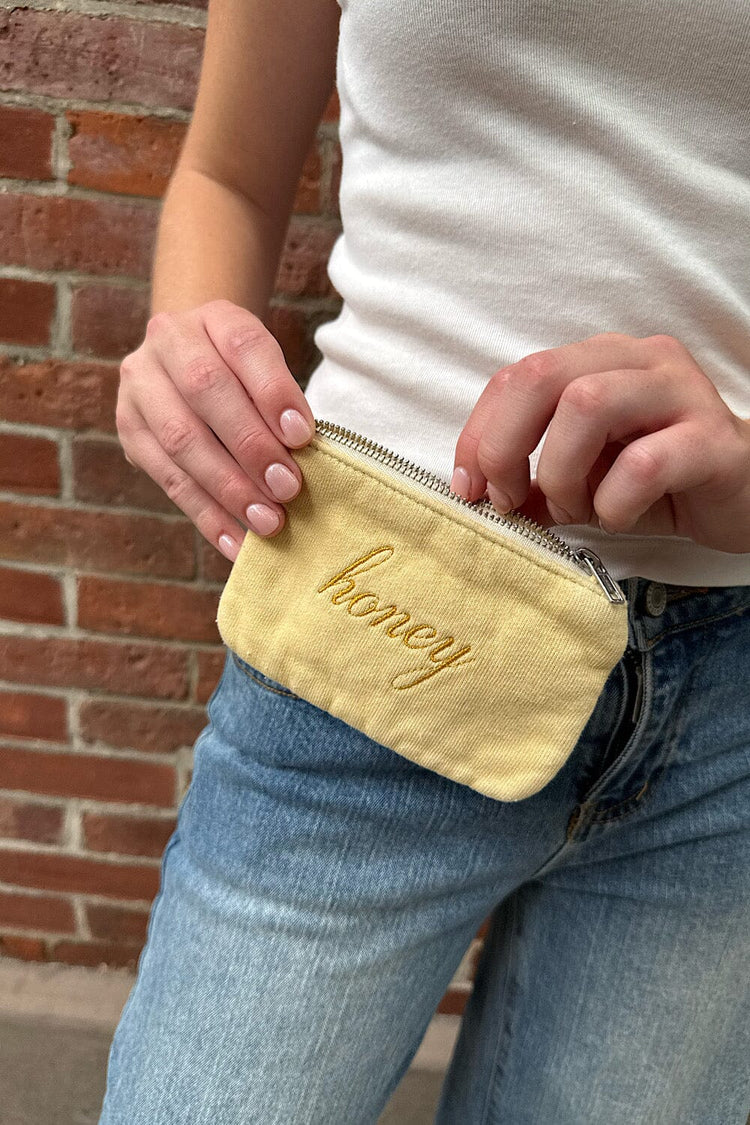 Honey Coin Purse | Pastel Yellow