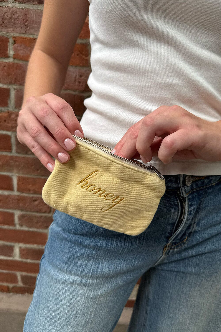 Honey Coin Purse | Pastel Yellow