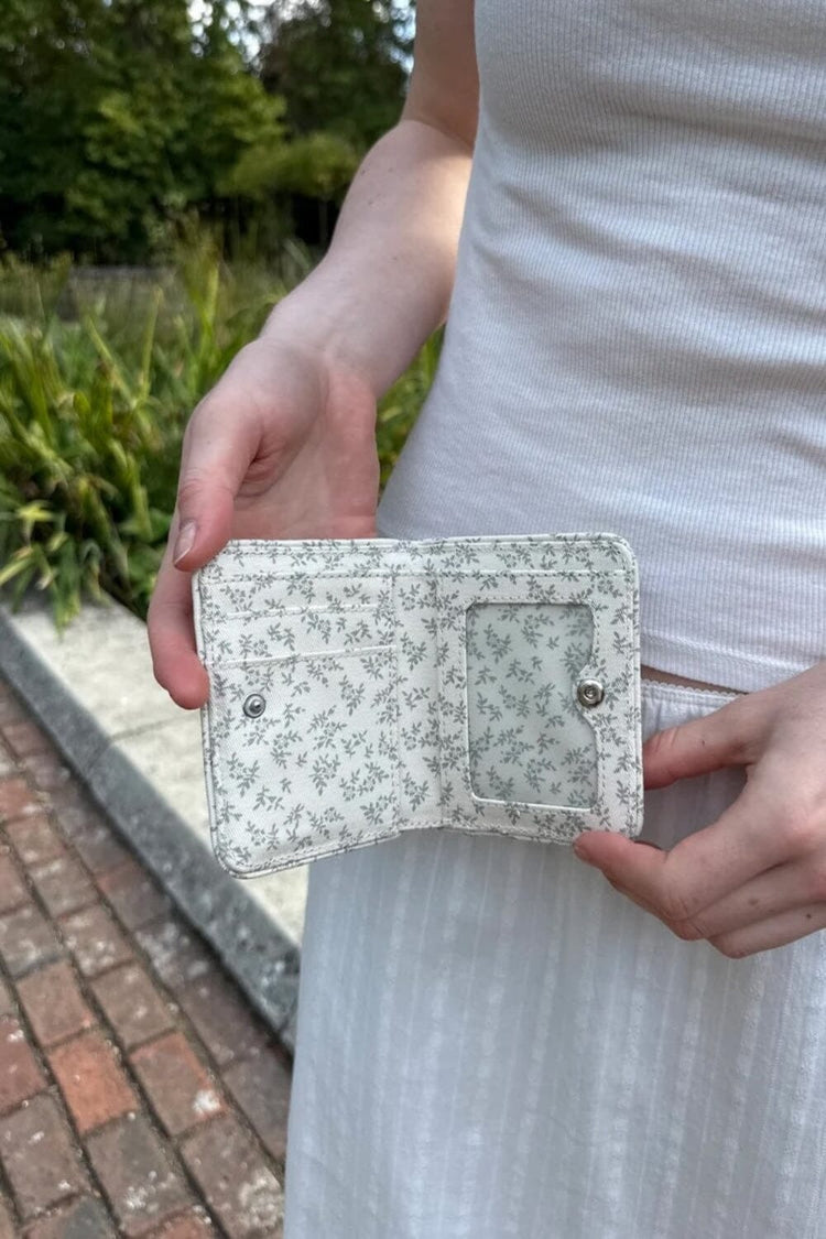 Floral Card Case | Ivory Green Floral