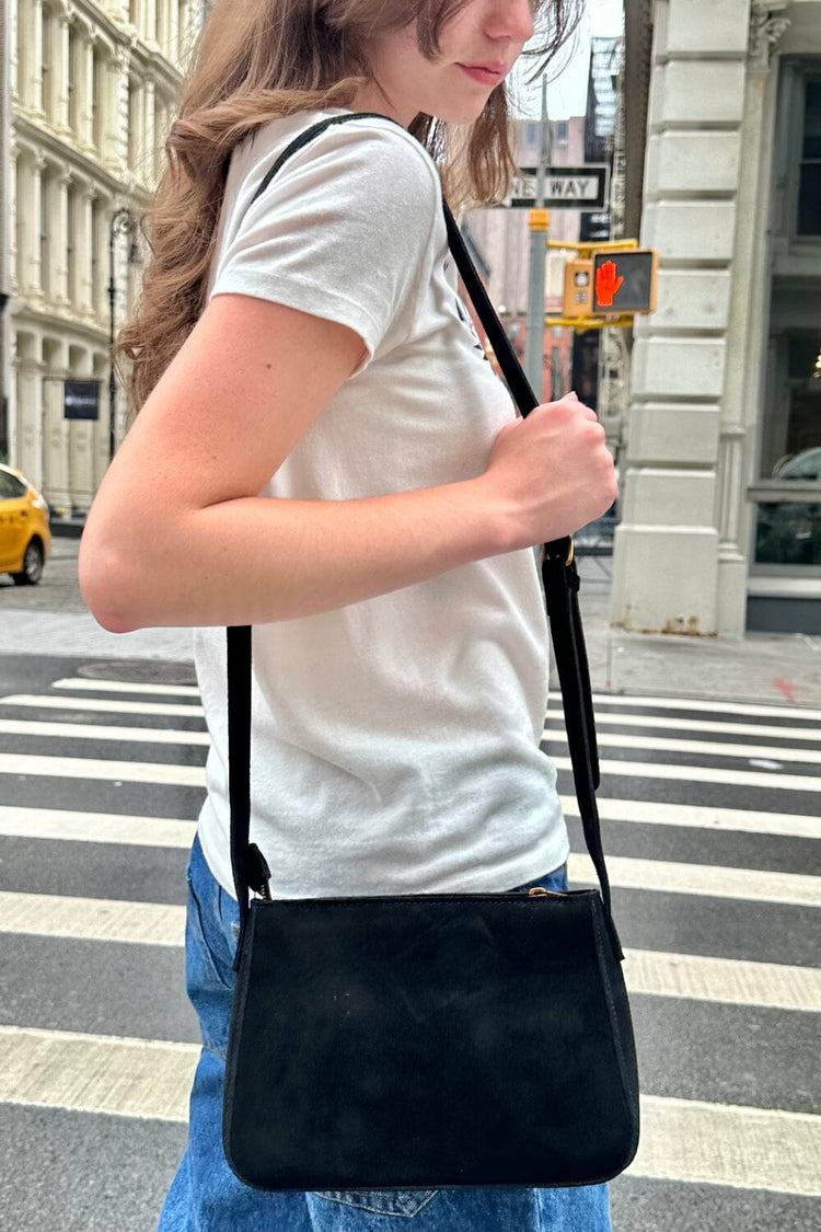 Black Suede Purse | Black