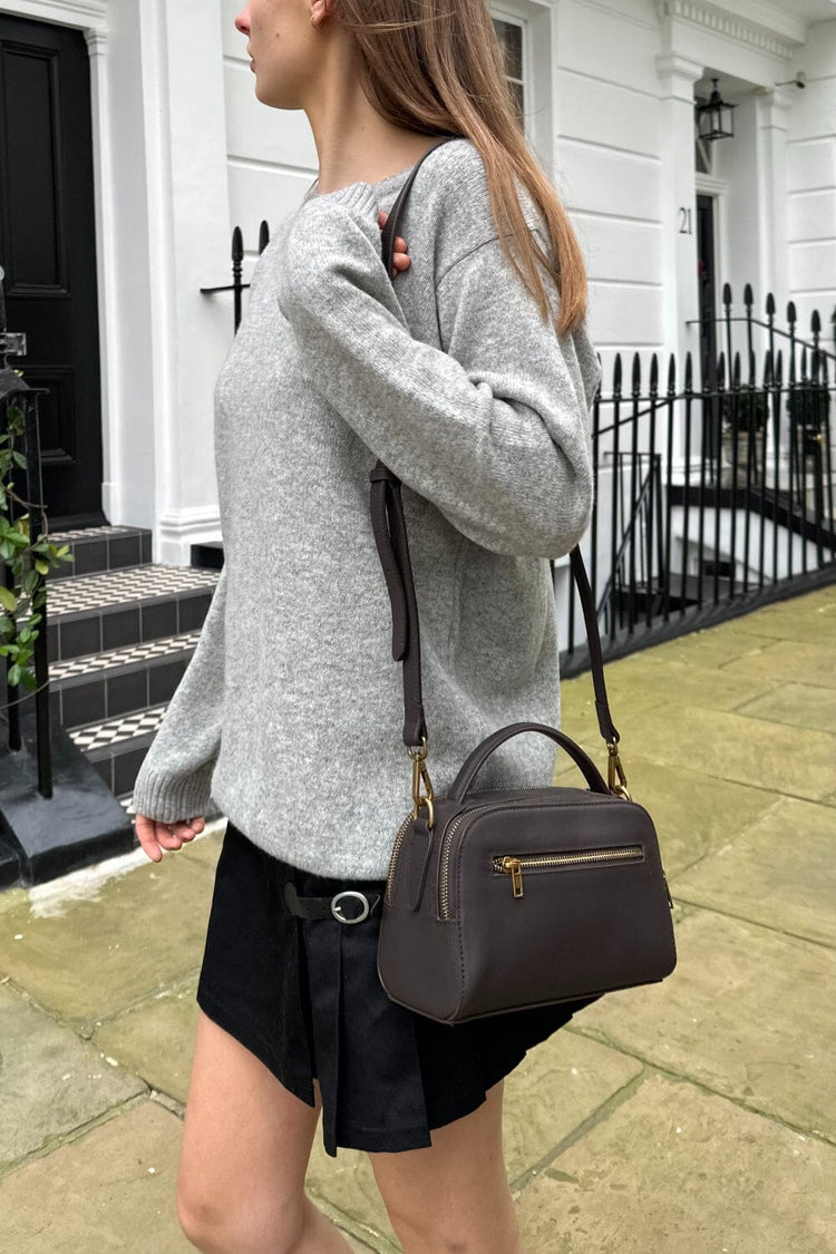 Mini Shoulder Bag | Dark Umber