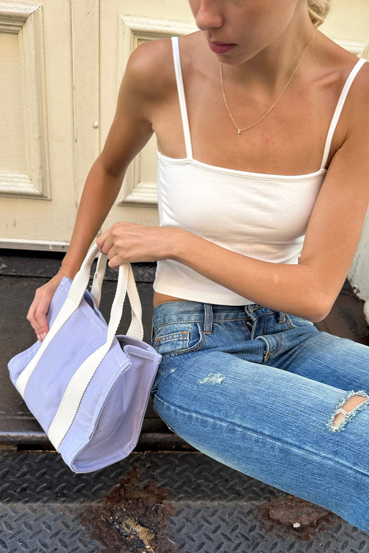 Mini Tote Bag | Pastel Purple