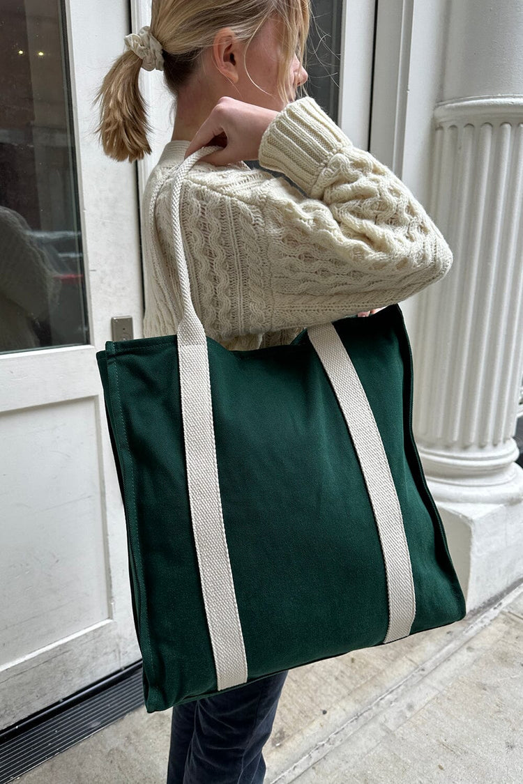 Green Tote Bag | Green