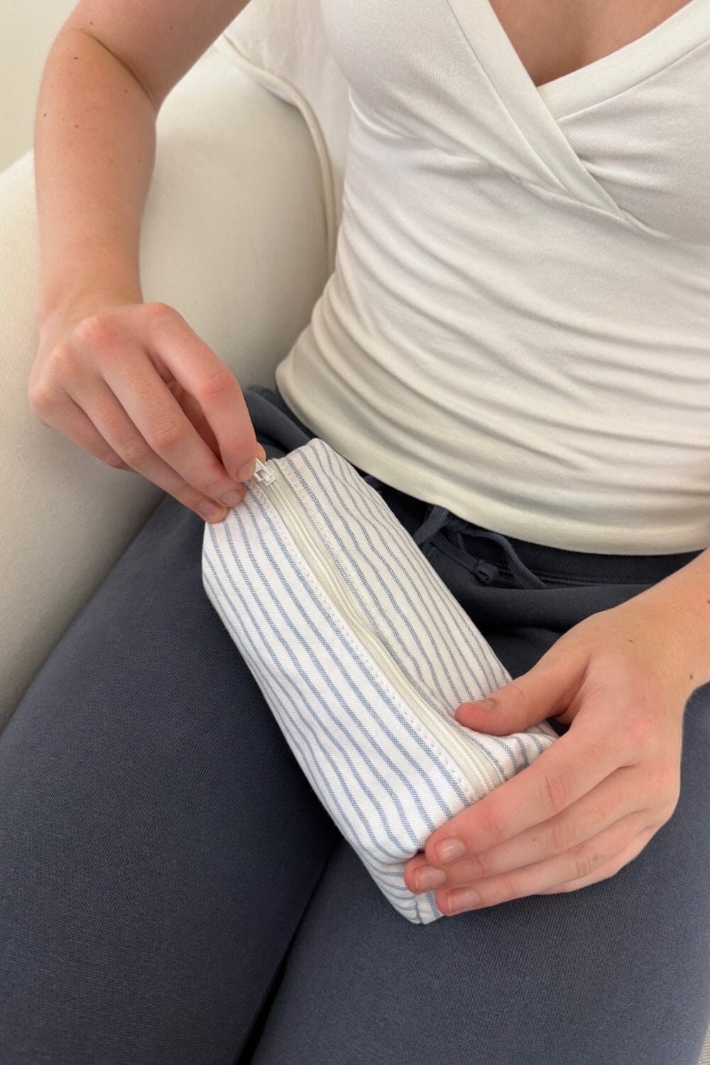 Stripes Makeup Bag