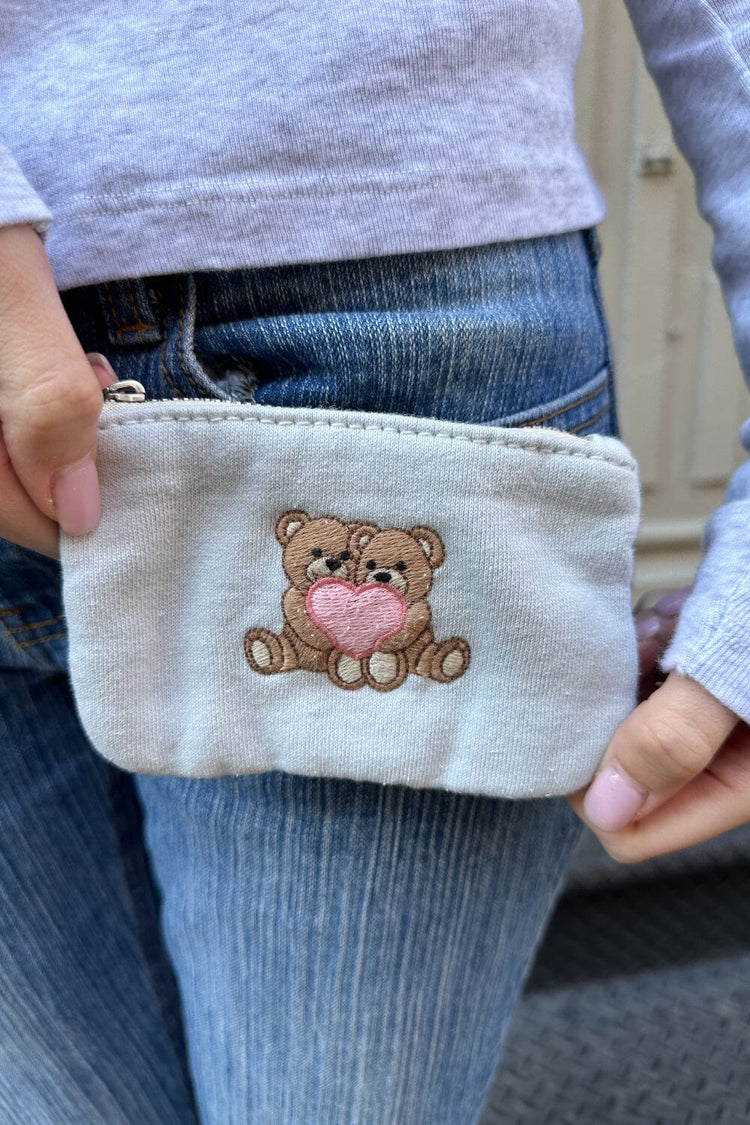 Teddy Bear Coin Purse | Light Blue