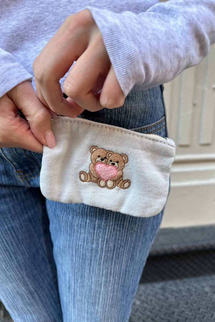 Teddy Bear Coin Purse | Light Blue