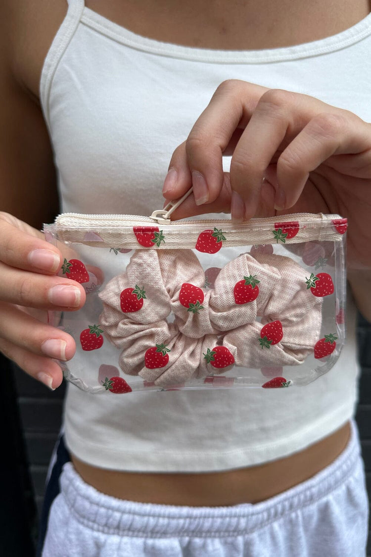 Strawberries Coin Purse | Clear