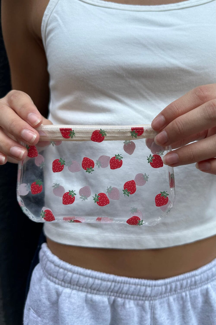 Strawberries Coin Purse | Clear