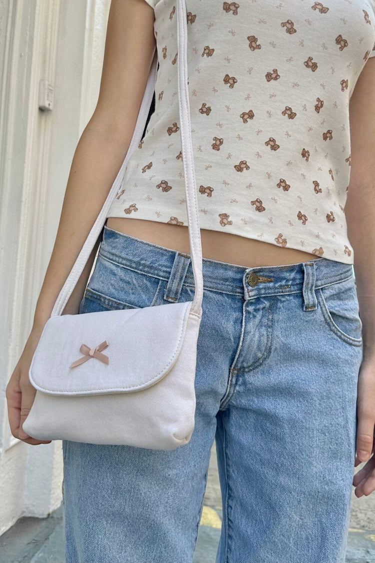 Bow Purse | White