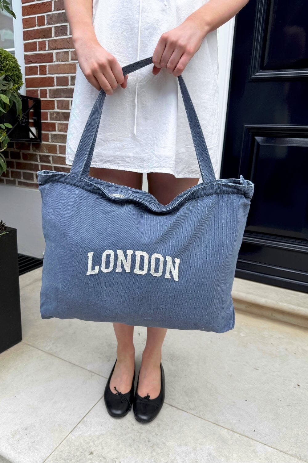 London Tote Bag | Denim Blue