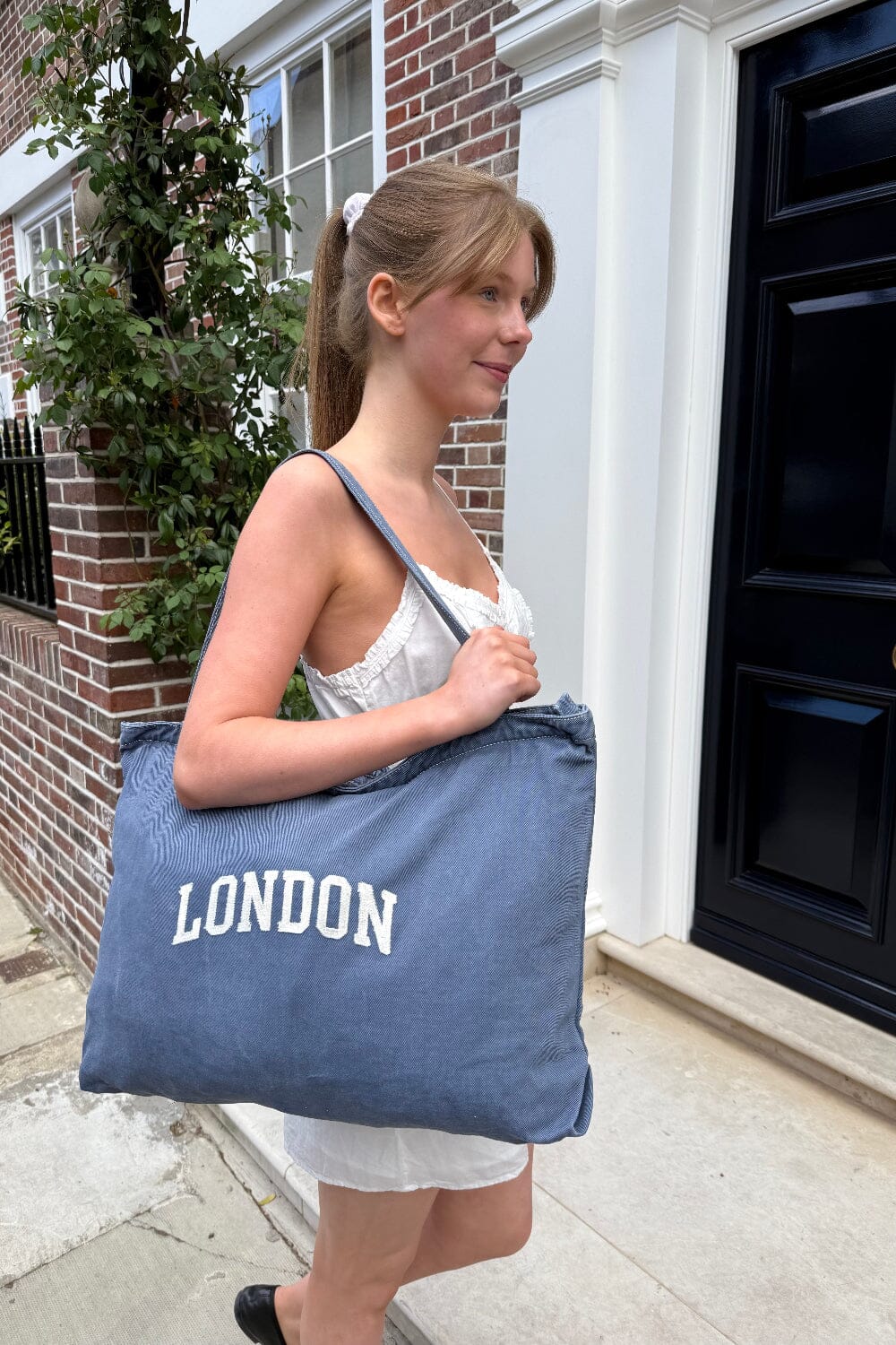 London Tote Bag | Denim Blue