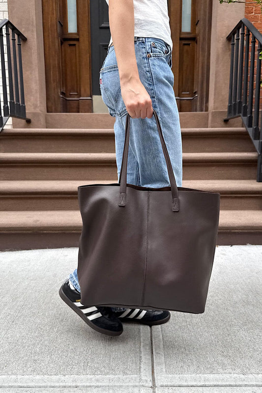 Dark Brown Faux Leather