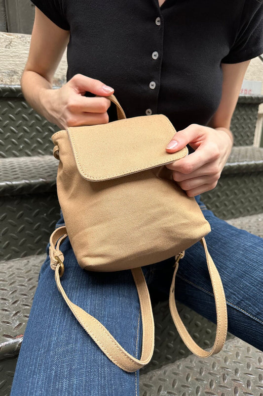 Brandy Melville Black Hand Bag Purse Chain Strap Zipper Pockets Cotton  Nylon