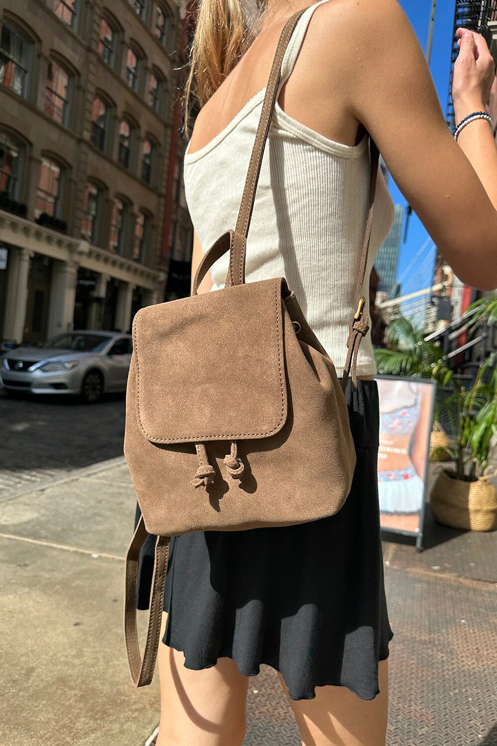 Leather Mini Backpack – Brandy Melville