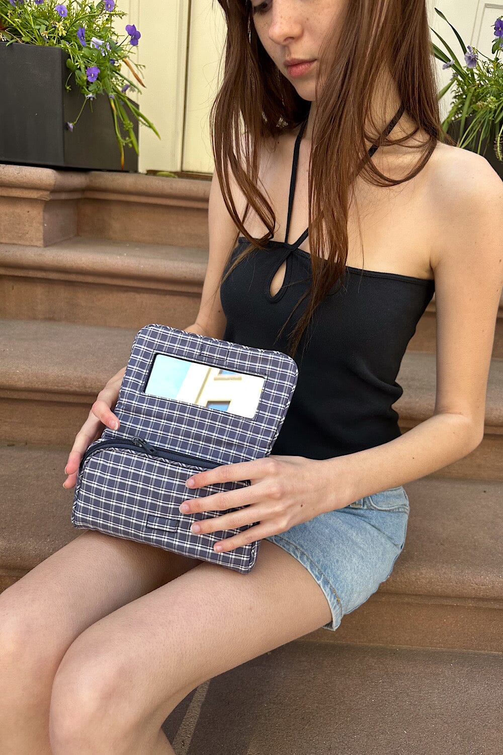 Plaid Makeup Bag