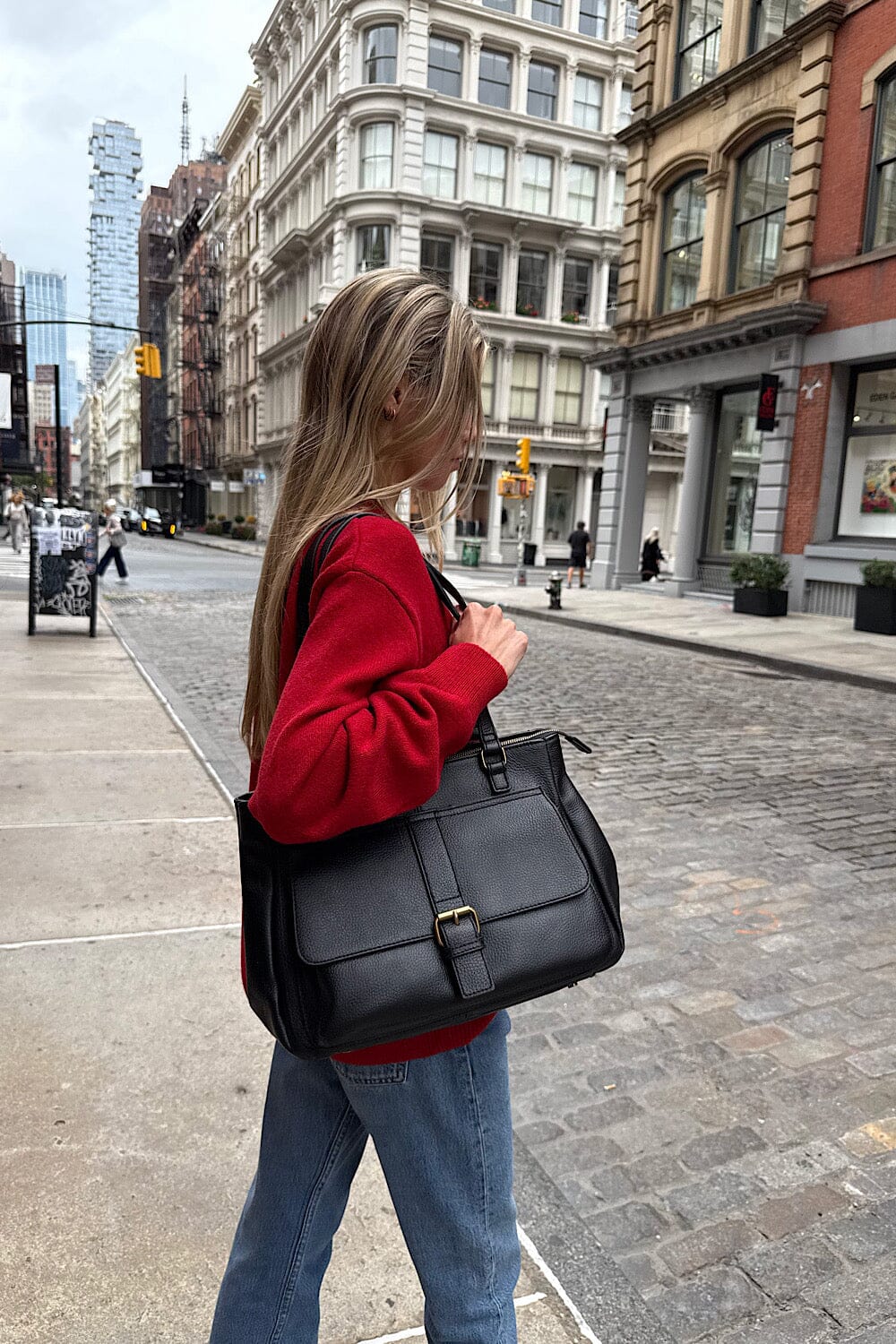 Leather Buckle Bag