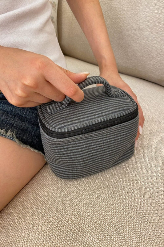 Dark Grey Black Stripe
