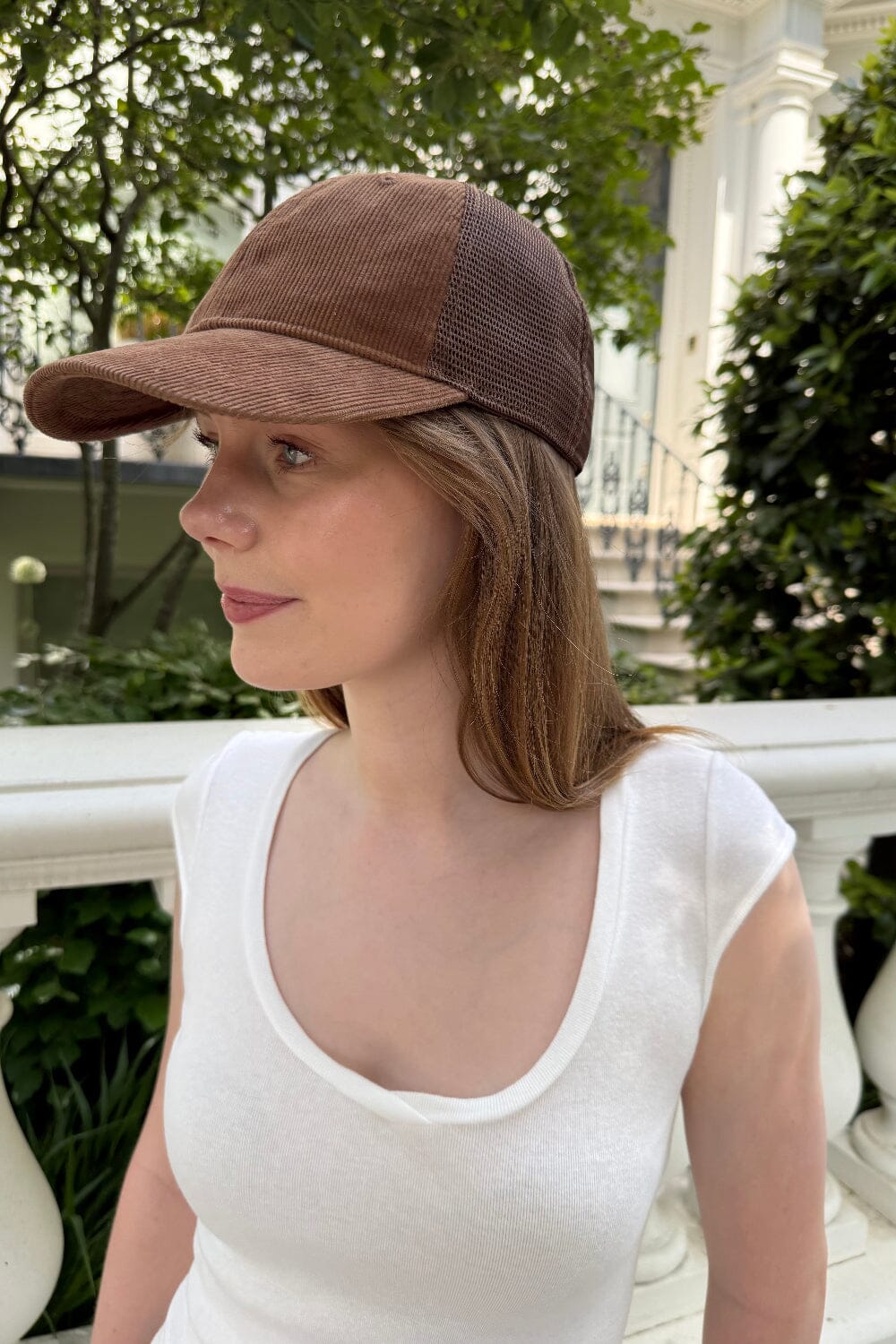 Katherine Corduroy Cap | Brown Corduroy