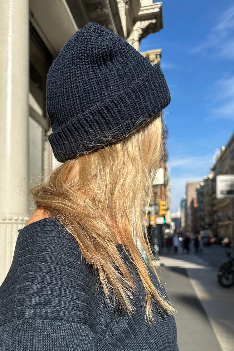 Knit Beanie | Navy Blue