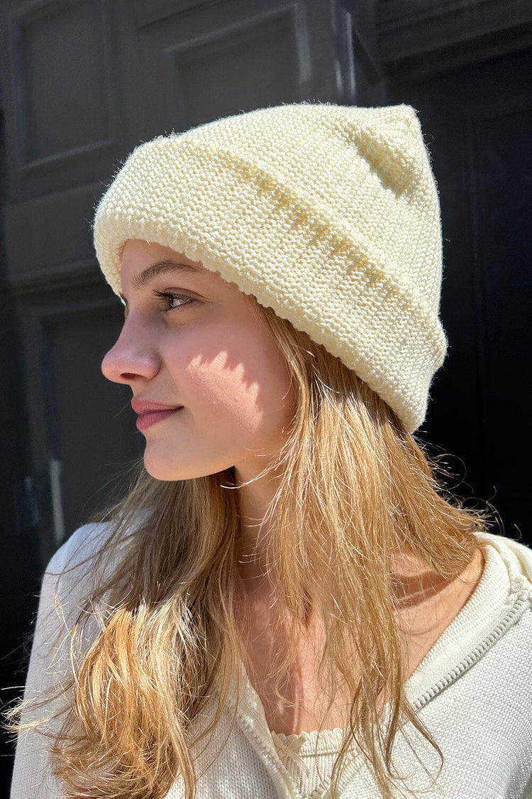 Knit Beanie | Ivory