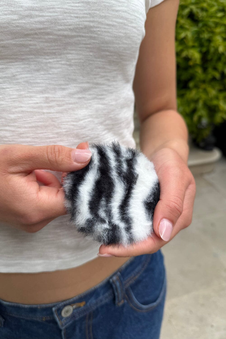 Faux Fur Mirror | Zebra Print